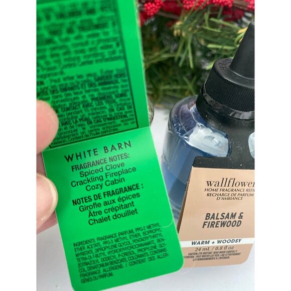 Bath & Body Works “Balsam & Firewood” & “Christmas Cabin” New Wallflower Refills - Picture 2 of 4